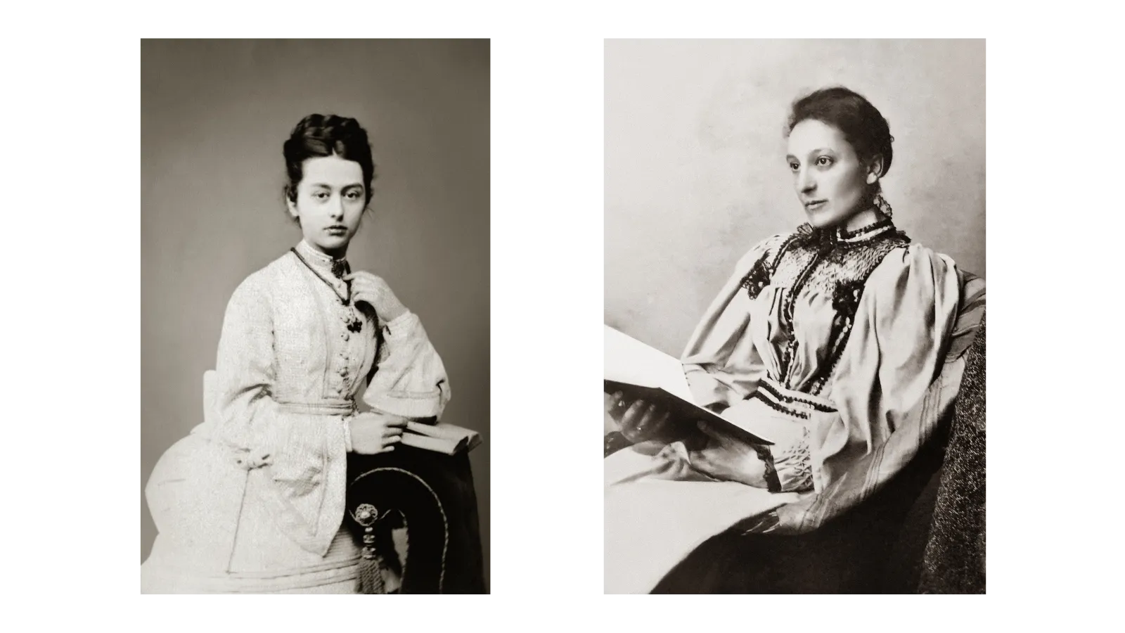 Portraits of RSPB Founders Emily Williamson (left) and Etta Lemon (right).